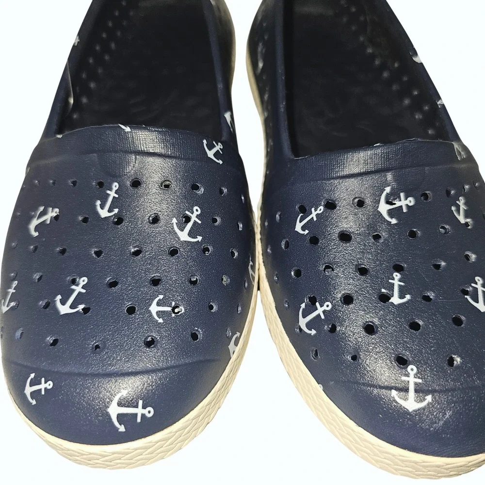 Joybees Eva Navy‎ Anchors Espadrille Comfort Shoes Womens Size 7